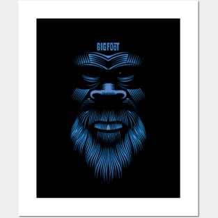 BIGFOOT- Face of a Believer in America's Peace Posters and Art